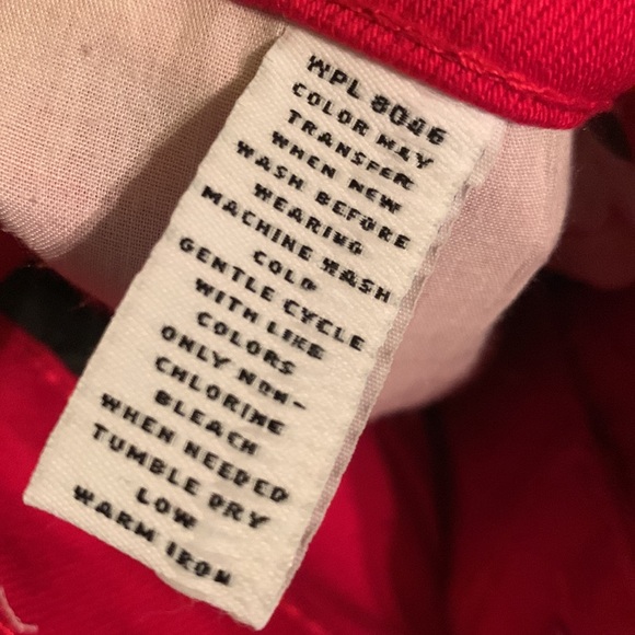 Cherry red jeans - Picture 4 of 5